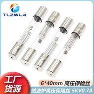 IN STOCK Microwave Oven High Voltage Fuse Tube 6x40mm 5KV 0.65A 0.7A 0.75A 0.8A 0.85A Replacement Pa