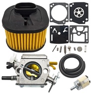 Carburetor Air Filter Carb Repair Kit For 372XP 372 XP Heavy Duty Fuel Hose 503281801, 503283203