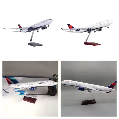 A350 b747 b737 a330 Delta Airline Model 1/142 Scale 47CM Airplane with Wheel Landing Gear Miniature