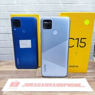 Realme C15 4/128 GB + 4/64 GB HP Second Seken Bekas Realme Original Ex