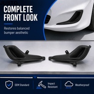 JUSTO Bumper Opening Cover, Black ABS Fog Light Grille Cover, 865641R000, HY1039111, 865631R000, HY1