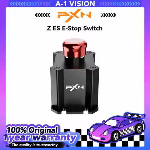 PXN Z ES E-Stop Switch, Compatible with V10 Pro, VD4, VD6, and VD10 Gaming Steering Wheel and Periph