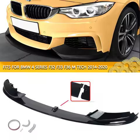 Magickit For BMW F32 F33 F36 4 Series 420i 430i 420d M440i M Sport 2014+ Front Bumper Lip Splitter C
