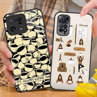 coffee girl Glass Phone Case For Xiaomi POCO X3 X4 GT NFC X5 X6 PRO 5G F3 F4 F5 M3 M4 M5 M6 4G