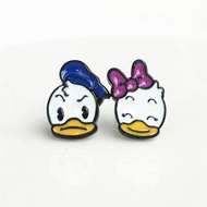 五月團購 迪士尼 Disney 唐老鴨 Donald Duck 黛絲 Daisy 卡通 滴油 不對稱 耳環 無耳洞 耳夾 1 #MTRkt