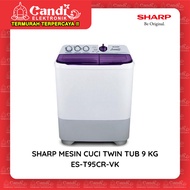 SHARP MESIN CUCI TWIN TUB ES-T95CR-VK