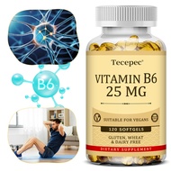 Tecepec Vitamin B6 25 Mg Supplements - Supports Energy Metabolism and Nervous System