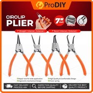 7 Inch High Quality Circlip Plier Playar Clip Playar Bent Circlip Pliers Bent Internal External Reta