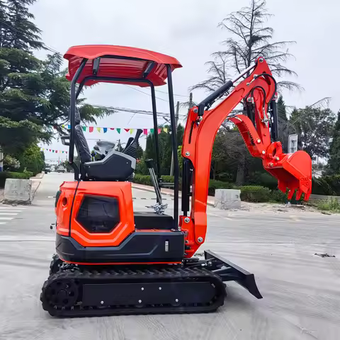 Hydraulic 1.8 Ton Mini Digger Customized for Construction Site with Bucket & Breaker Option, CE Appr
