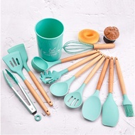 [Ecer] Silicone Utensil / Spatula Silicon / Utensil Slotted Turner / Sutil Silicon Spatula Tahan Pan