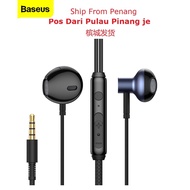 Baseus H19 3.5mm Wired Earphones 6D Hi-Fi HiFi Stereo Heavy Deep Bass In-Ear Headphone earphone earb