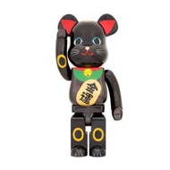 Bearbrick Be@rbrick 招財貓 黑金 Maneki neko Gold Luck black plated 1000%
