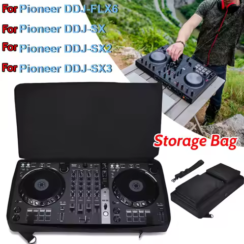 High Capacity Carrying Bag Shoulder Bag Backpack with Adjustable Shoulder Strap for Pioneer DDJ-FLX6