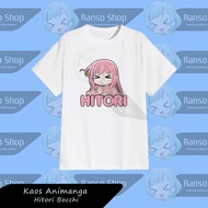 Ranso Kaos Bocchi The Rock Hitori/T-Shirt Baju Kessoku Band Hitori Bocchi/Kaos Hitori Bocchi Casual