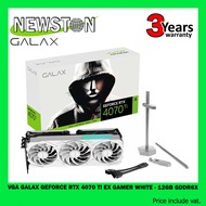 VGA (การ์ดแสดงผล) GALAX GEFORCE RTX 4070 TI EX GAMER WHITE - 12GB GDDR6X