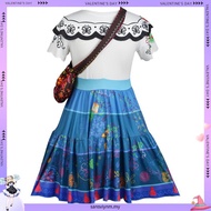 (Ready Stock) Encanto Inspired Mirabel Dress Costume for Kids & Adults Princess Cosplay Outfit Hallo