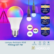 HORICI RGB Bulb E27 7W 12W LED Bulb Colorful RGB Remote Control Light/