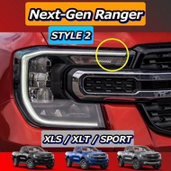 สติกเกอร์ไฟเลี้ยวสีส้ม FORD Next-Gen สำหรับรถ Ranger/Ranger Raptor/Everest ครบชุด (ไฟหน้า+ไฟท้าย+กระจกมองข้าง)