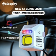 Walosphy Bicycle Front Light 400LM TYPE-C Rechargeable Night Riding Warning Light Waterproof Cycling