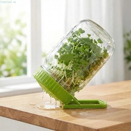 TIMEROAD Mason Sprouting Lid, Plastic With Bracket Germination Jar Lid, Practical Efficient Nursery 