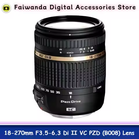 95% New Genuine For Tamron 18-270mm F3.5-6.3 Di II VC PZD (B008) Lens For Canon EF Mount For Nikon F