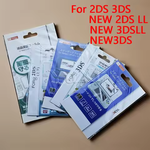 YuXi 1SET For 2DS / 3DS / New 2DS LL / NEW3DS / NEW3DS LL Screen Film LCD Screen Protector Top Botto