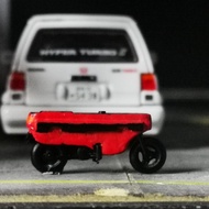 D Receh Motor Honda Motocompo Folding Accessories Diorama Diecast Miniature Road Bike Hot Wheels Hob