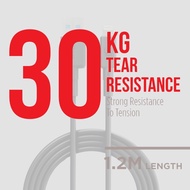 MYMOSH EL-A2L122 CABLE I-CABLE TO USB-A 12W 1.2M/ FAST CHARGE/ 30KG TEAR RESISTANCE/CHARGE & SYNC/48