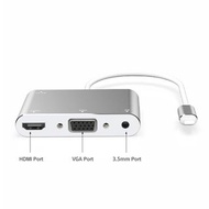 包Sf iPhone / iPad Lightning to HDMI + VGA + 3.5mm Hub 蘋果 Lightning 轉 HDMI + VGA + 3.5mm Hub 三合一高清轉接器