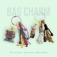 GANTUNGAN Bag Charm Butter Bear Nong Noey - Keychain butterbear - Le Sserafim - Keychain hp KPOP Cha