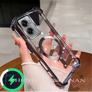 Suitable for OPPO A57 4G 2020 A57 5G 2020 A77S 4G phone case CD pattern magnetic suction ring TPU an