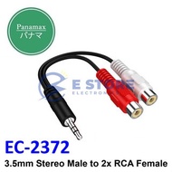 Panamax 3.5mm Stereo Male to 2x RCA Female Cable - EC-2372