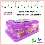 ECOWARE 6pcs Set Bekas Kuih Raya Set / Cookies Container Set / Bekas Kuih Raya / Balang Kuih Raya / 
