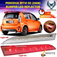 2PCS PERODUA MYVI SE (2008) BUMPER LED REFLECTOR ( WHITE CLEAR LENS ) Myvi Lampu belakang putih