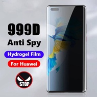 Privacy Screen Protector For Huawei Mate 50 40 30 30E 20 Pro Plus 50 40 RS 40E 20X Anti Spy Privacy Hydrogel Film For Huawei P50 P40 P30 P20 Pro Lite