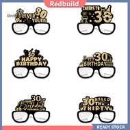 redbuild|  18th Birthday Party Sunglasses 24 Pcs Birthday Party Glasses Photo Prop for 18 21 30 40 5