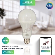 [READY STOCK] HAZZLE LED BULB 15W E27 /  MENTOL LED RUMAH / 6500K & 3000K AVAILABLE