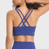 SALUDMOVE XX Back Nake Feel Workout Gym Sport Bras Women Mid Support Yoga Athletic Fitness Bra DW102