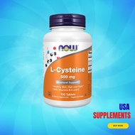 USA Supplements | NOW Foods, L-Cysteine, 500 mg, 100 Tablets ( Healthy Skin, Hair and Nails )