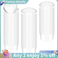 100 Pcs 2.4 Oz Valentine'S Day Heart Shaped Containers Plastic Box with Lids Reusable Small Portion 