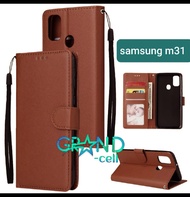 Case Wallet Leather SAMSUNG M31 2020 casing hp leather dompet kulit FLIP COVER WALLET SAMSUNG M31 2020 FLIP CASE SAMSUNG  M31 2020