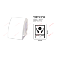 (For P50) Thermal Printable Label Sticker Roll Color Transparent Waterproof