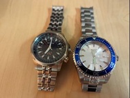 Citizen Eco-Drive GMT + Invicta Grand Diver