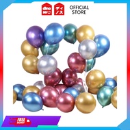 Balon Latex Chrome isi 50 PCS Double Metalik Ukuran 12 Inch Balon Karet Dekorasi Pesta Ulang Tahun