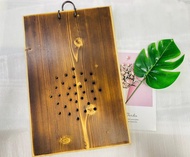 鹿藝仕 碳化原木板已開透氣孔 碳化板 鹿角蕨 成株可用 木植板