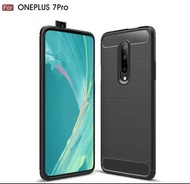 一加7 Pro 碳纖維拉絲保護套 一加7 Pro 矽膠保護殼