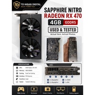 SAPPHIRE NITRO Radeon RX 470 4GB GDDR5 Graphics Card – Dual Fan Used & Tested GPU