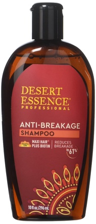 Desert Essence Anti-Breakage Shampoo - 10 Fl Oz - Maxi Hair Plus Biotin - Promotes Breakage Reductio