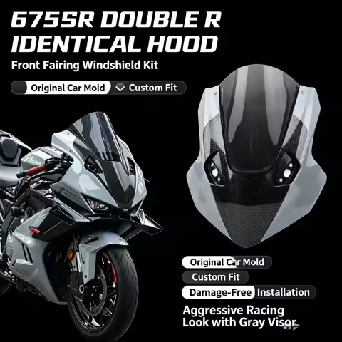 For cfmoto 675SR 675SS 675 sr ss Modification One-piece Head Cover,Racing Windshield Rear Wing,Lower