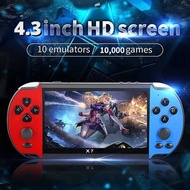 Portable gaming console, handheld player X7 4.3 Inch HD Large 8G Screen Classic Retro Console Built-